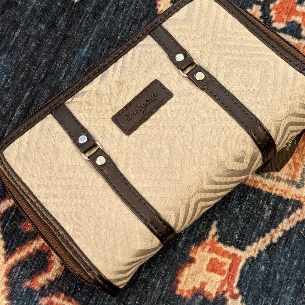 Brown and Tan Wallet